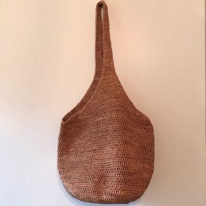 Kaminski Australia 100% Raffia Bucket Bag Hobo